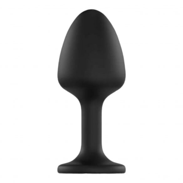 Dorcel Geisha Plug Diamond XL - dildo anal cu diamant alb (negru) 