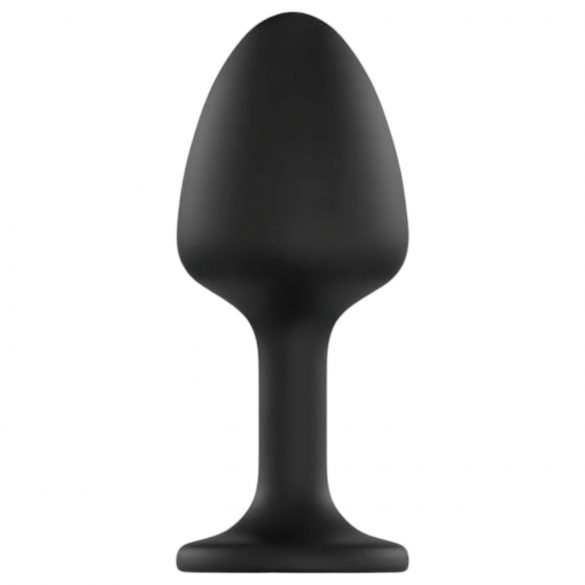 Dorcel Geisha Plug Diamond XL - dop anal cu piatră albă (negru)