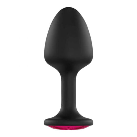 Dorcel Geisha Plug Ruby XL - dildo anal cu piatră roz (negru)