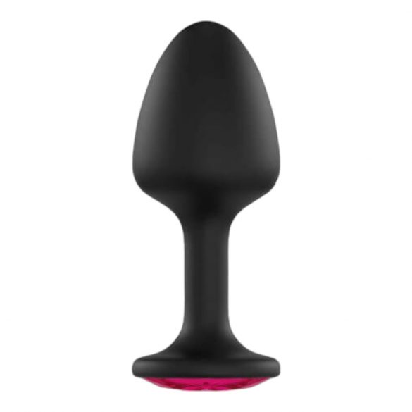 Dorcel Geisha Plug Ruby XL - dildo anal cu piatră roz (negru) 