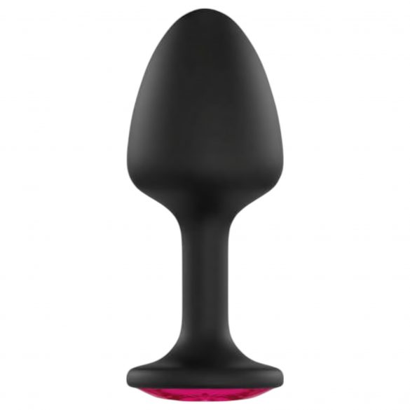 Dorcel Geisha Plug Ruby XL - dildo anal cu piatră roz (negru) 