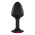 Dorcel Geisha Plug Ruby XL - dildo anal cu piatră roz (negru) 