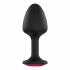 Dorcel Geisha Plug Ruby XL - dildo anal cu piatră roz (negru) 