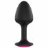 Dorcel Geisha Plug Ruby XL - dildo anal cu piatră roz (negru) 