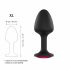 Dorcel Geisha Plug Ruby XL - dildo anal cu piatră roz (negru) 