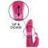 Vibrator cu stimulator clitoridian Dorcel Furious Rabbit (roz) 