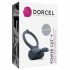 Dorcel Power Clit Plus - inel penian vibratil cu acumulator (negru) 