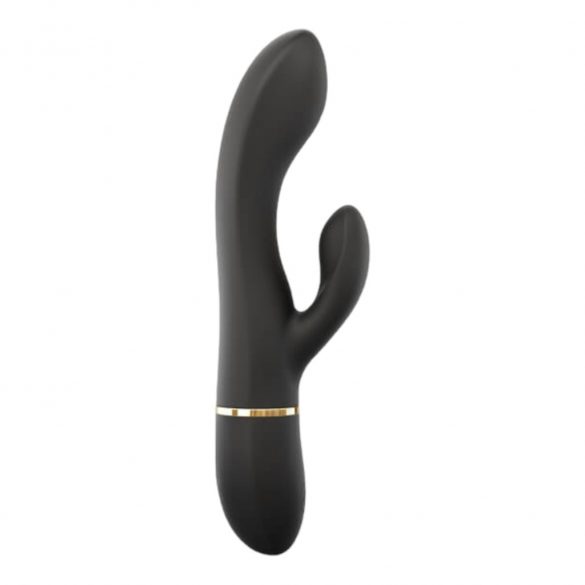 Vibrator Dorcel Glam Rabbit cu acumulator și stimulator clitoridian (negru) 