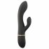 Vibrator Dorcel Glam Rabbit cu acumulator și stimulator clitoridian (negru) 