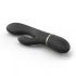 Vibrator Dorcel Glam Rabbit cu acumulator și stimulator clitoridian (negru) 