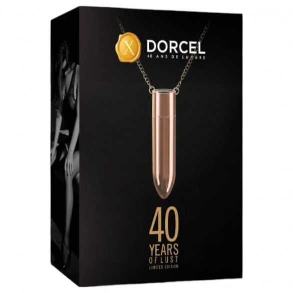 Vibrator rezistent la apă, cu acumulator, culoarea rosegold - Dorcel 