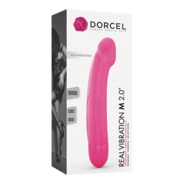 Dorcel Real Vibration M 2.0 - vibrator cu acumulator (roz) 