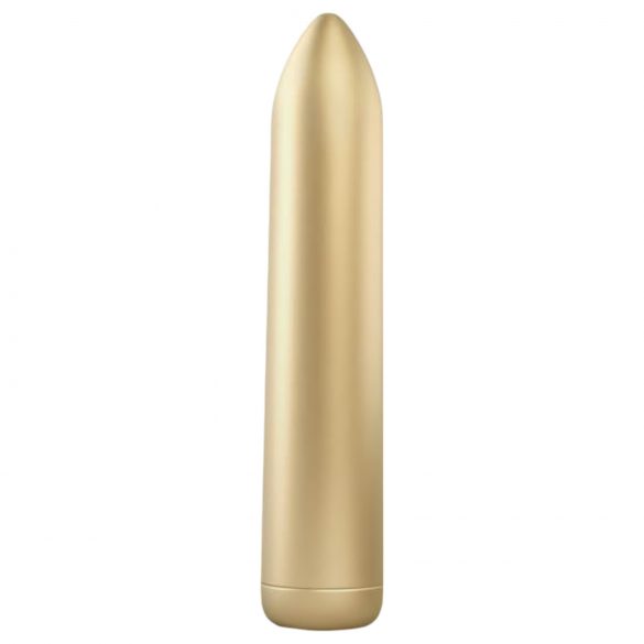 Vibrator tip băț cu acumulator Dorcel Rocket - auriu 