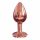 Dorcel Diamond Plug S - mic dildo anal din aluminiu (aur roz) 