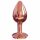 Dorcel Diamond Plug S - mic dildo anal din aluminiu (aur roz) 