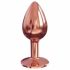 Dorcel Diamond Plug S - mic dildo anal din aluminiu (aur roz) 