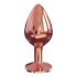 Dildo anal din aluminiu Dorcel Diamond M - dimensiune medie (aur roz) 