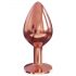 Plug anal Dorcel Diamond M - aluminiu - mediu (roz-auriu)