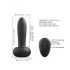 Dorcel Deep Thrast - vibrator cu împingeri, reîncărcabil prin radio (negru) 