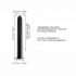 Dorcel Black Muse 2.0 - vibrator tip baton, reîncărcabil (negru) 