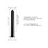 Dorcel Black Muse 2.0 - vibrator tip baton, reîncărcabil (negru) 