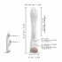 Dorcel Flexi Rabbit - vibrator cu braț flexibil pentru clitoris cu funcție de încălzire (alb)