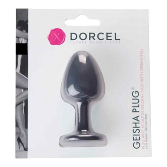 Dorcel Geisha Plug M - dildo anal cu bile (negru) 