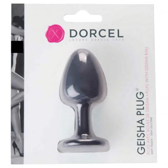 Dorcel Geisha Plug M - dildo anal cu bile (negru) 