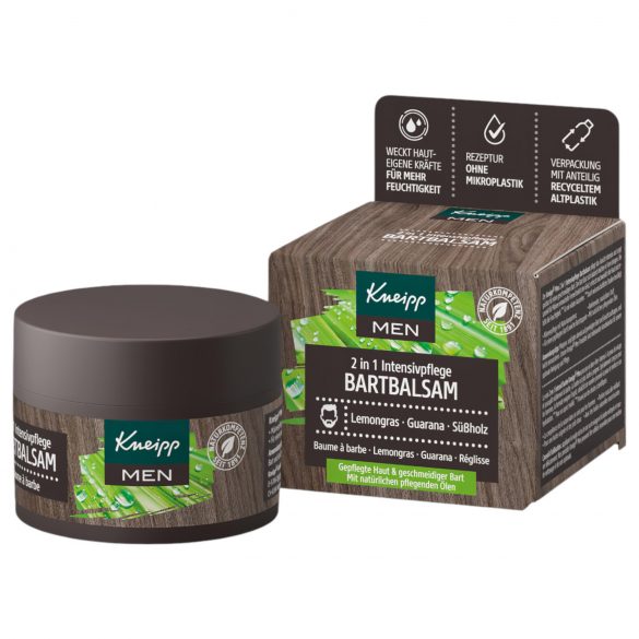 Kneipp MEN - 2în1 Balsam intensiv pentru îngrijirea bărbii (50ml)