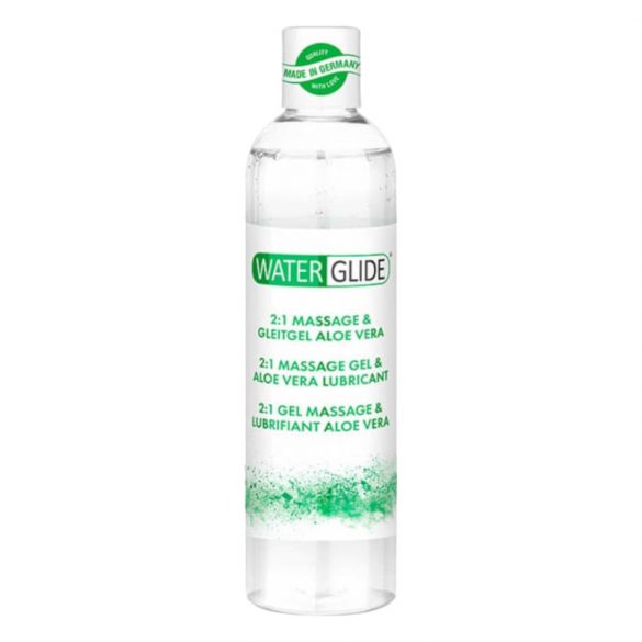 Waterglide 2in1 - gel lubrifiant și de masaj pe bază de apă cu aloe vera (300ml) 