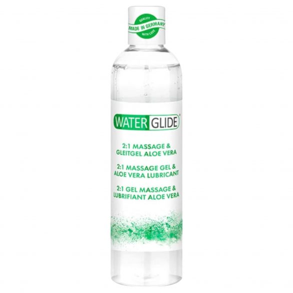 Waterglide 2in1 - gel lubrifiant și de masaj pe bază de apă cu aloe vera (300ml) 