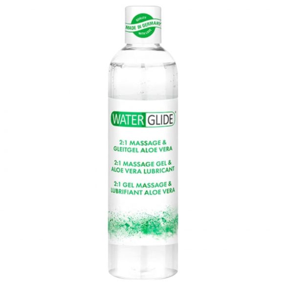 Waterglide 2in1 - gel lubrifiant și de masaj pe bază de apă cu aloe vera (300ml) 