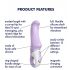 Satisfyer Charming Smile - vibrator pentru punctul G, rezistent la apă și cu acumulator (mov)