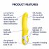 Satisfyer Yummy Sunshine - vibrator rezistent la apă pentru punctul G (galben) 