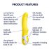 Satisfyer Yummy Sunshine - vibrator pentru punctul G rezistent la apă (galben)