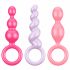 Satisfyer Booty Call - set dildo anal - colorat (3 piese) 