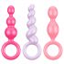 Satisfyer Booty Call - set dildo anal - colorat (3 piese) 