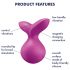 Satisfyer Viva la Vulva 3 - vibrator clitoridian reîncărcabil, rezistent la apă (violet)