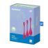 Satisfyer Yoni Power 1 - set bile vaginale - roșu (3 piese) 