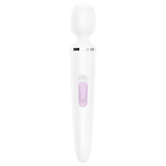 Satisfyer Wand-er Woman - vibrator de masaj impermeabil (alb)