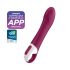 Satisfyer Big Heat - vibrator pentru punctul G cu încălzire și acumulator (roșu) 