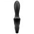 Satisfyer Heat Climax+ - vibrator anal inteligent, încălzitor, cu braț (negru)