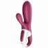 Satisfyer Hot Bunny - vibrator inteligent pentru clitoris cu încălzire (roșu) 