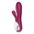 Satisfyer Hot Bunny - vibrator inteligent pentru clitoris cu încălzire (roșu) 