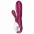 Satisfyer Hot Bunny - vibrator inteligent pentru clitoris cu încălzire (roșu) 