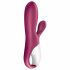 Satisfyer Hot Bunny - vibrator inteligent pentru clitoris cu încălzire (roșu) 