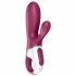 Satisfyer Hot Bunny - vibrator inteligent pentru clitoris cu încălzire (roșu) 