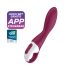 Satisfyer Heated Thrill - vibrator inteligent încălzitor (roșu) 