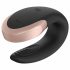 Satisfyer Double Love - vibrator de cuplu inteligent și rezistent la apă (negru) 