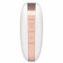 Satisfyer Love Triangle - stimulator inteligent cu unde de aer pentru clitoris (alb)